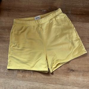 MATE the Label Organic Fleece Pocket Short in Solar Yellow